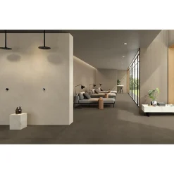 Carrelage sol / mur effet béton ciré naturel 60x120 cm Boost natural umber-Aelle Carrelage Clearance