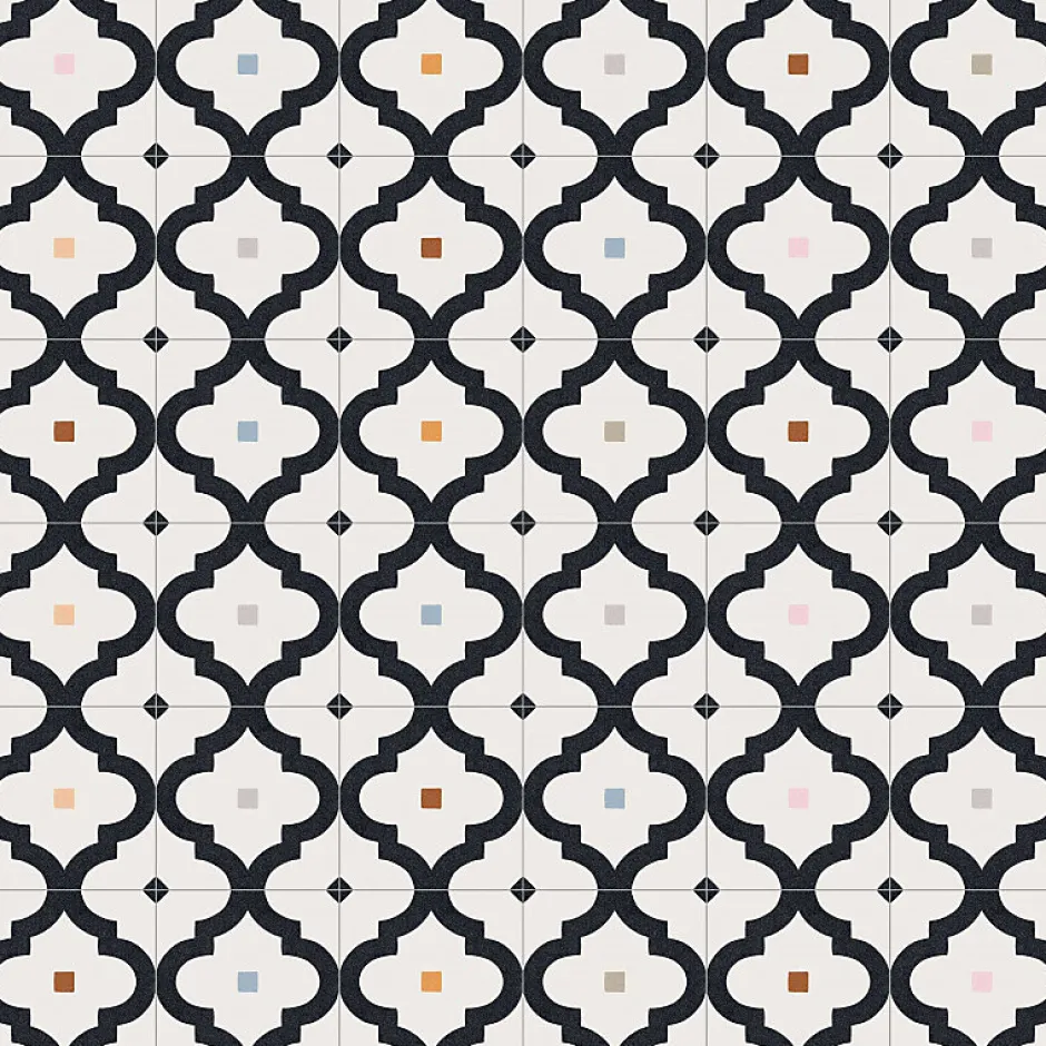 Carrelage sol / mur effet ciment anthracite 20x20 cm MAORI LADAKHI GRAFITO-Aelle Carrelage Online