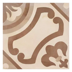 Eiffel art construction Carrelage sol / mur effet ciment 20x20 cm TERRA GIGLIO BEIGE
