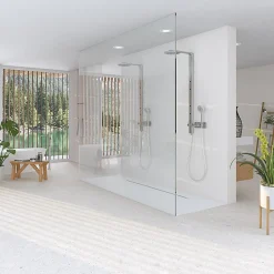 Eiffel art construction Carrelage sol / mur effet terrazzo blanc 60x60 cm MISCELA NACAR(vendu par boite de 1.44m2)