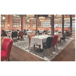 Carrelage sol / mur effet ciment motif floral gris 20x20 cm - CAPRICE CHATELET-Aelle Carrelage Sale