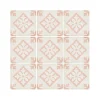 Aelle Carrelage Carrelage sol / mur effet ciment motif rose 20x20 cm ART NOUVEAU PADUA PINK
