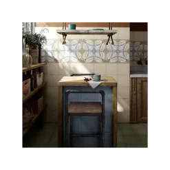 Aelle Carrelage Carrelage sol / mur effet ciment uni vert 20x20 cm ART NOUVEAU UNI CYPRESS GREEN