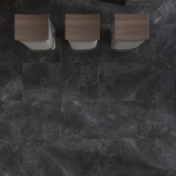 Limcaro Carrelage sol / mur effet marbre gris PULPIS NERO l.60 x L.120 cm Brillant