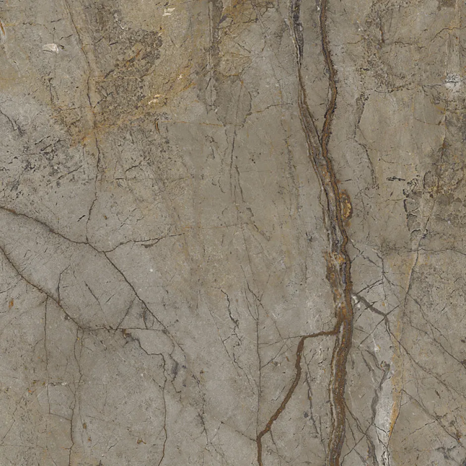 Aelle Carrelage Carrelage sol / mur effet marbre brun, gris 120X120 cm - SCULTOREA River grey J454