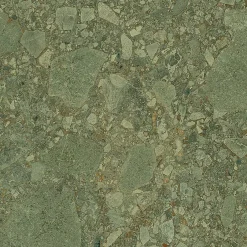 Carrelage sol / mur effet terrazzo vert 80x80 cm GREEN GIADA-Aelle Carrelage Online