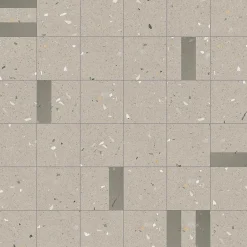 Carrelage sol / mur effet terrazzo 20x20 cm Croccante Eclair Sesamo - Patchwork (vendu par boite de 1m2)-Eiffel art construction Best