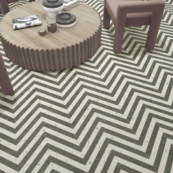 Carrelage sol / mur effet terrazzo 20x20 cm Croccante Pastiera Grafito(vendu par boite de 1m2)-Eiffel art construction Clearance