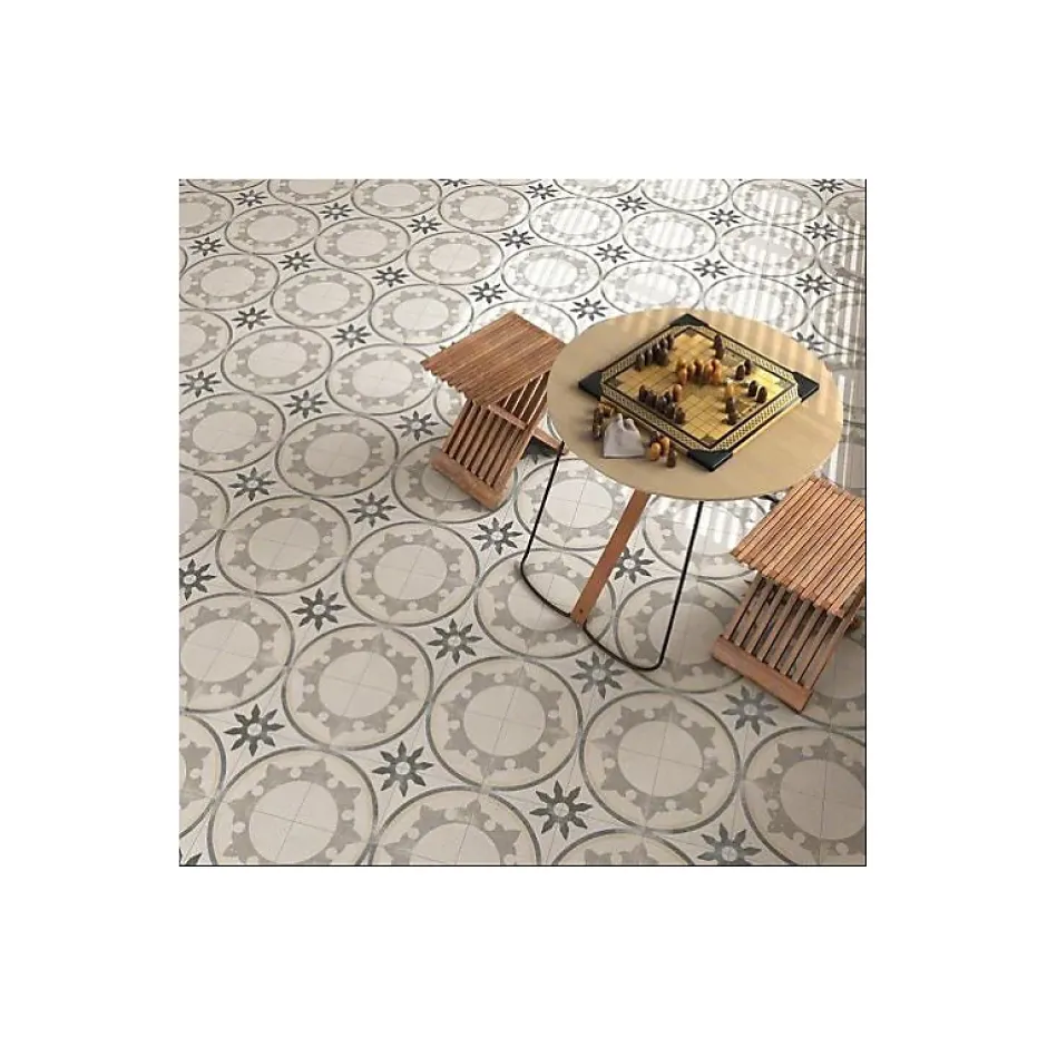 Aelle Carrelage Carrelage sol / mur effet ciment 20x20 cm FIYI BLANCO NASSAU