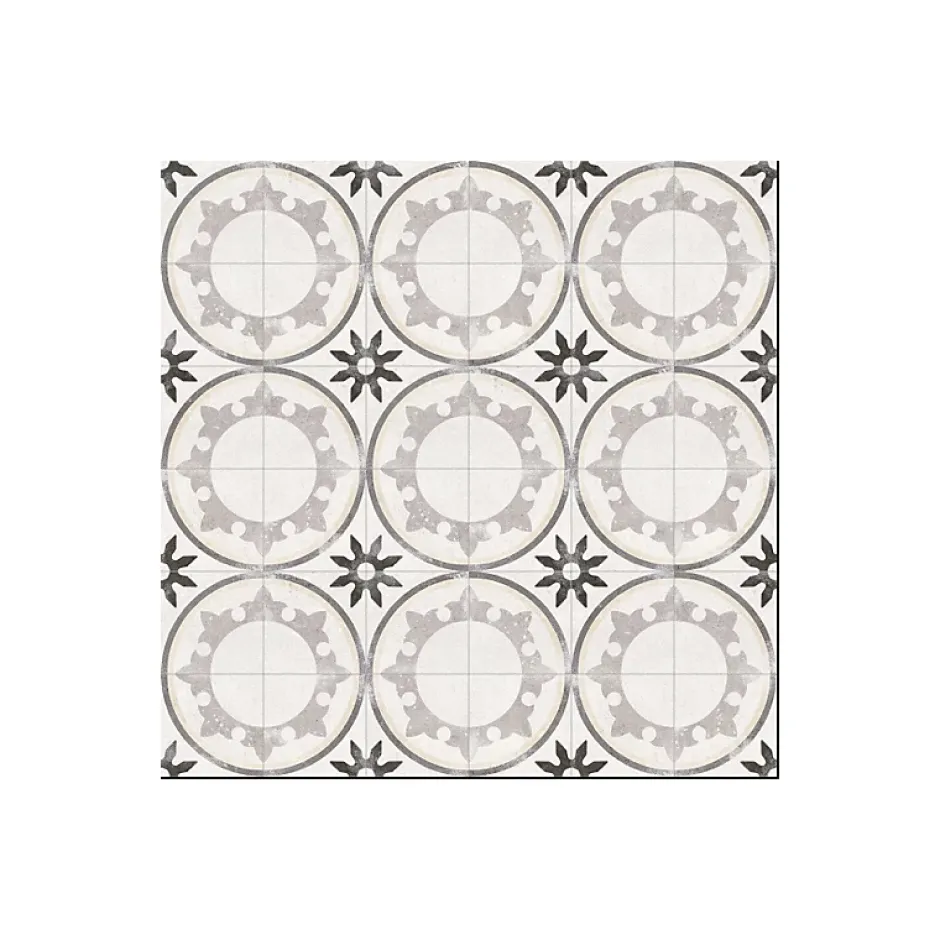 Aelle Carrelage Carrelage sol / mur effet ciment 20x20 cm FIYI BLANCO NASSAU