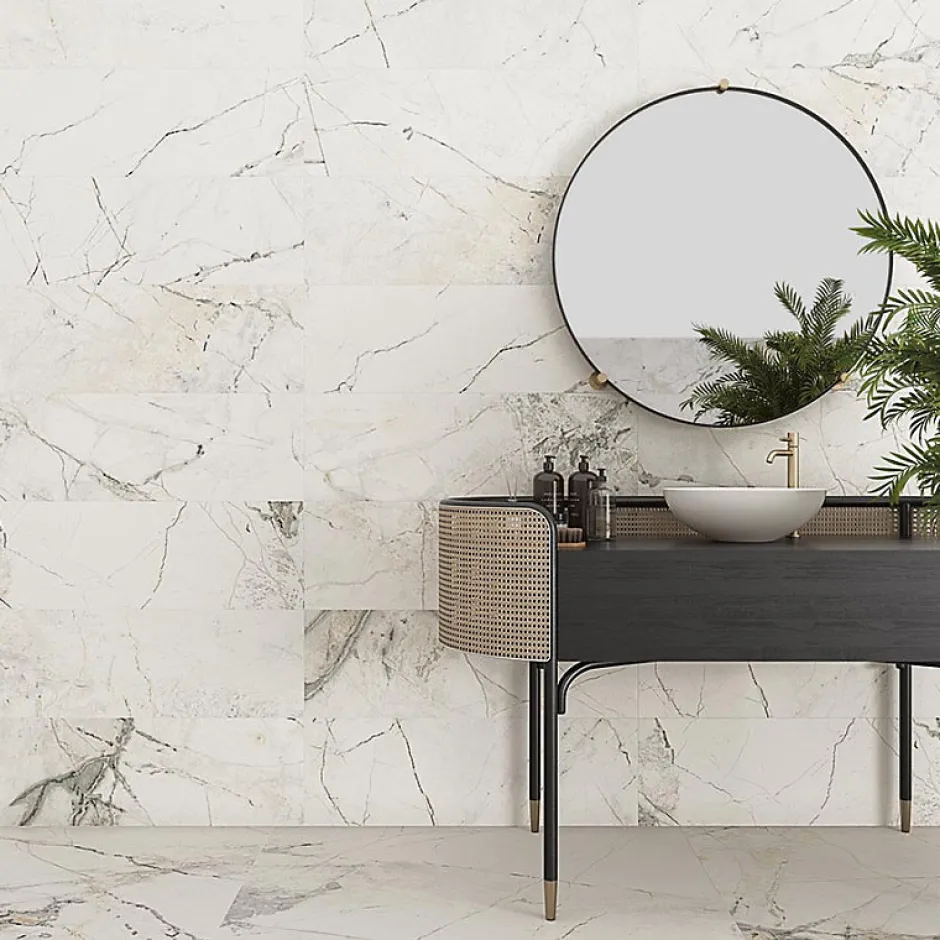 Aelle Carrelage Carrelage sol / mur effet marbre mate 120x120 cm MARBLELOUS R 120x120 cm