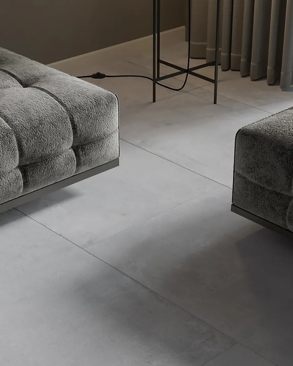 Limcaro Carrelage sol / mur effet béton gris EPOCH SILVER l.60 x L.120 cm Mat