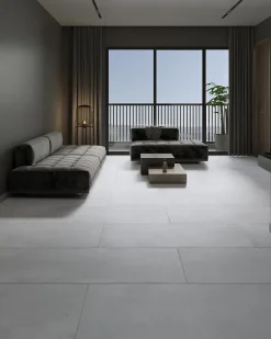 Limcaro Carrelage sol / mur effet béton gris EPOCH SILVER l.60 x L.120 cm Mat