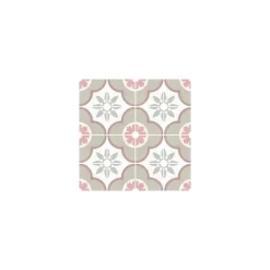 Carrelage sol / mur effet ciment 20x20 cm CAPRICE DECO FLOWER PASTEL(vendu par boite de 1m2)-Eiffel art construction Discount