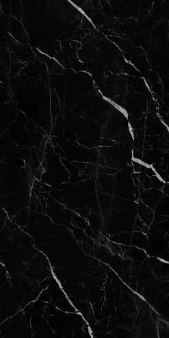 Limcaro Carrelage sol / mur effet marbre noir SAINT LAURENT l.60 x L.120 cm Brilliant