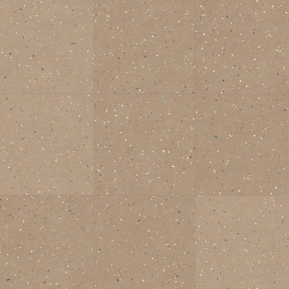 Carrelage sol / mur effet terrazzo 120x120 cm Croccante-R Nuez (vendu par boite de 1.44m2)-Eiffel art construction Outlet