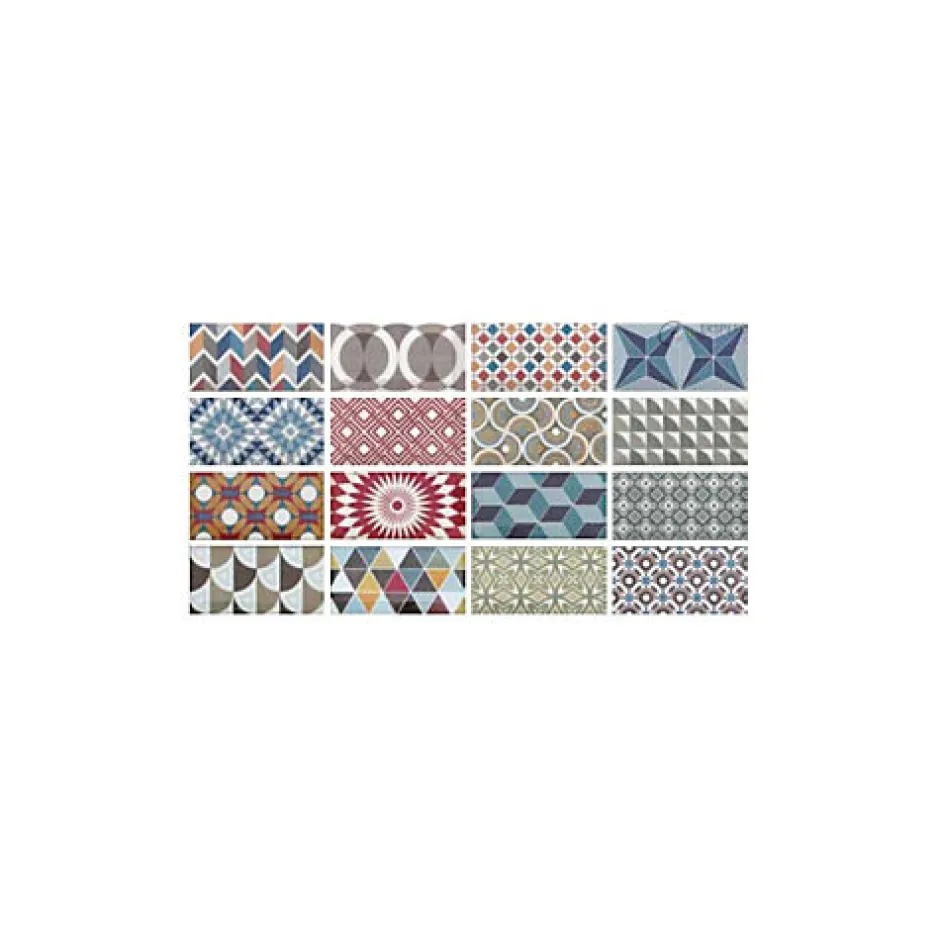 Carrelage sol / mur effet ciment 20x20 cm CAPRICE DÉCO BALANCE B&W(vendu par boite de 1m2)-Eiffel art construction New