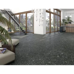 Carrelage sol / mur effet terrazzo noir 80x80 cm MISCELA R GRAFITO(vendu par boite de 1.28m2)-Eiffel art construction Sale