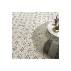 Carrelage sol / mur effet ciment 20x20 cm PUKAO BLANCO NASSAU-Aelle Carrelage New