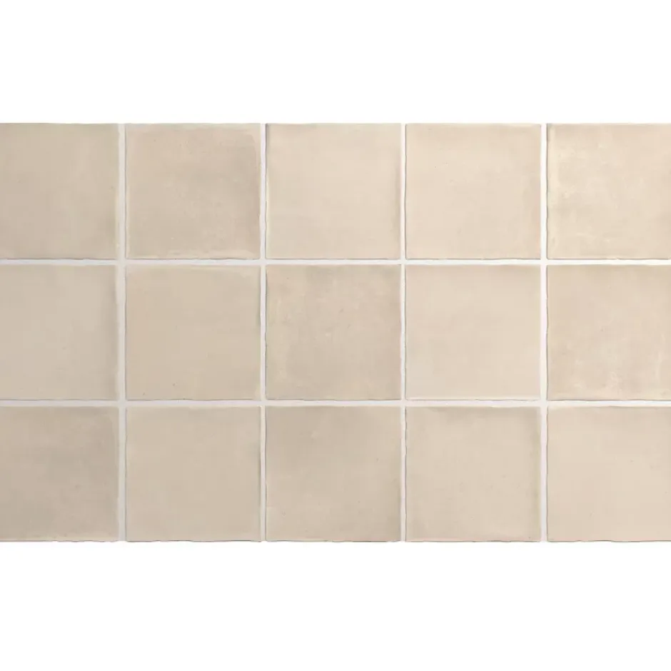 Aelle Carrelage carrelage sol / mur effet zellige bejmat beige 10x10 cm mate ARGILE SIENA 10x10 cm