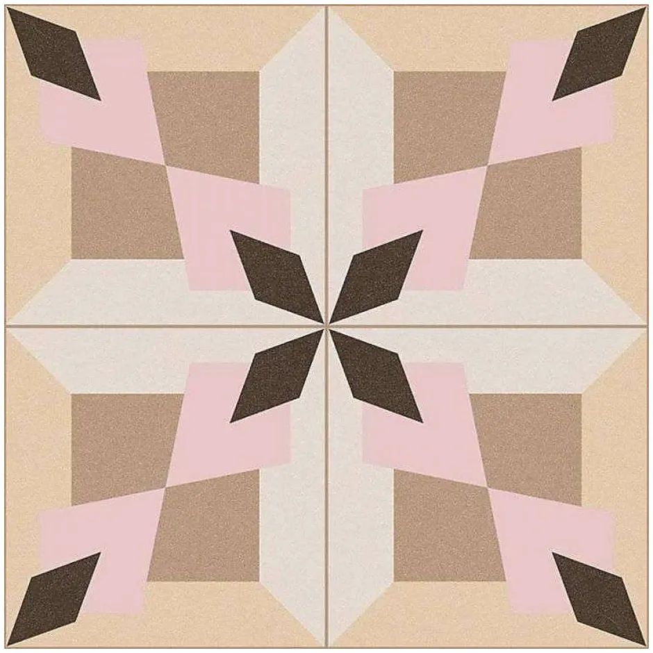 Aelle Carrelage Carrelage sol / mur effet ciment 20x20 cm 1900 MORERA BEIGE