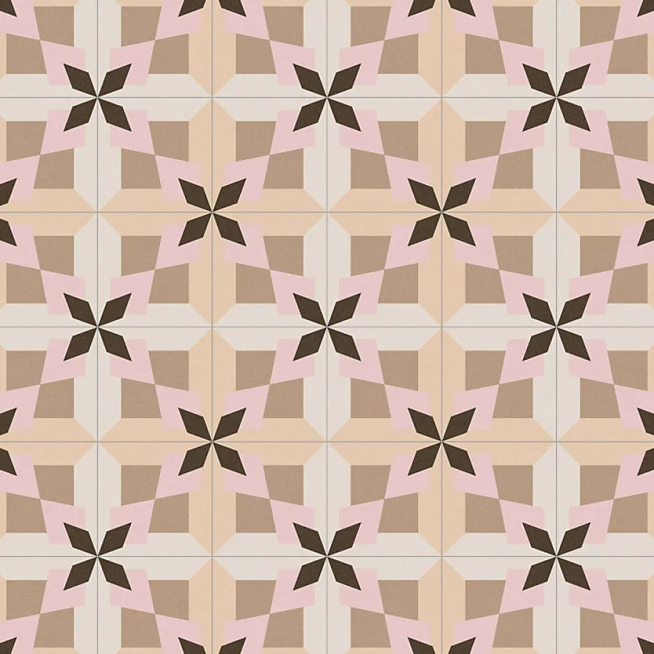 Aelle Carrelage Carrelage sol / mur effet ciment 20x20 cm 1900 MORERA BEIGE