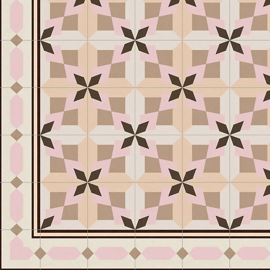 Aelle Carrelage Carrelage sol / mur effet ciment 20x20 cm 1900 MORERA BEIGE