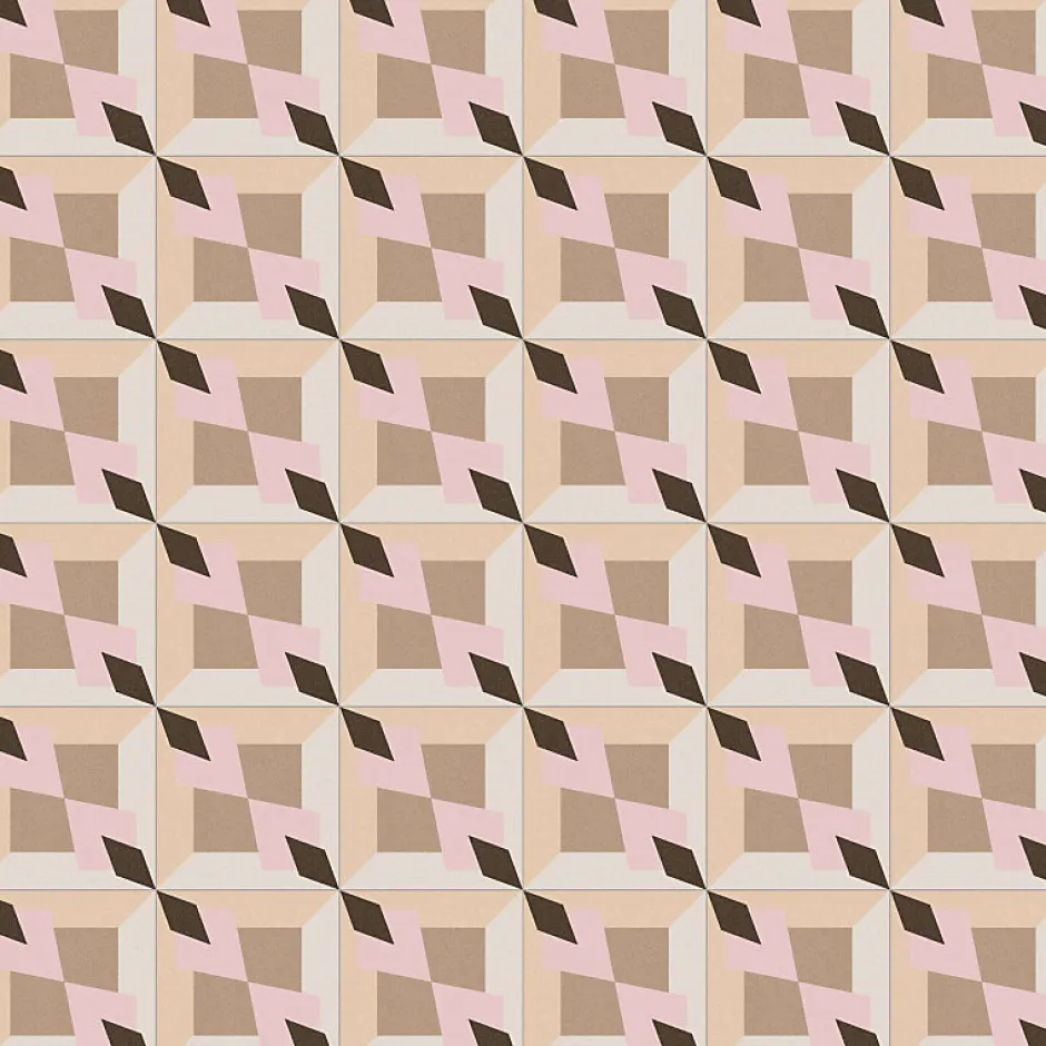 Aelle Carrelage Carrelage sol / mur effet ciment 20x20 cm 1900 MORERA BEIGE