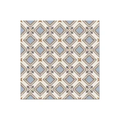 Aelle Carrelage Carrelage sol / mur effet ciment motif coloré 20x20 cm ART NOUVEAU TURIN COLOUR