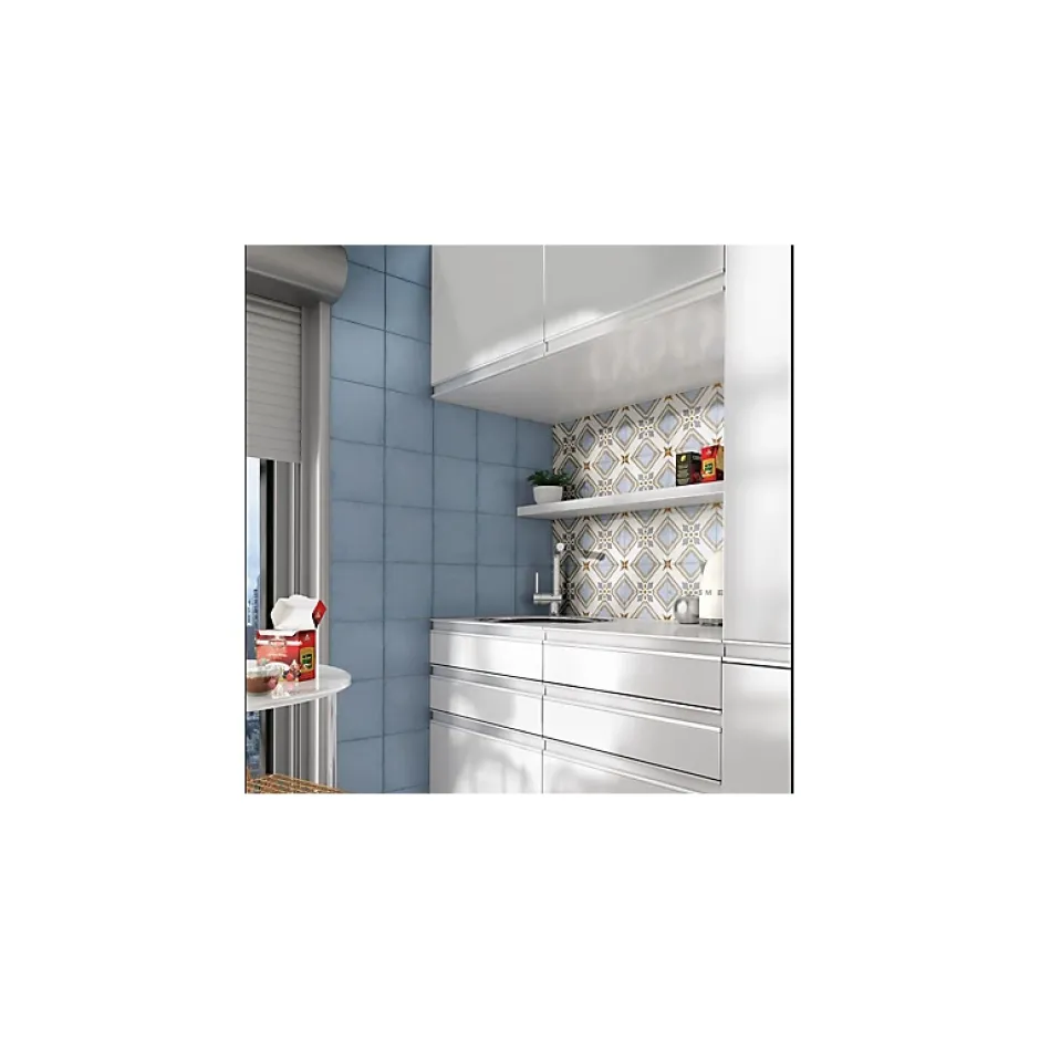 Aelle Carrelage Carrelage sol / mur effet ciment motif coloré 20x20 cm ART NOUVEAU TURIN COLOUR