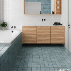 Aelle Carrelage carrelage sol / mur effet zellige bejmat bleu 10x10 cm mate ARGILE SKY