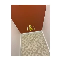 Aelle Carrelage Carrelage sol / mur effet ciment motif coloré 20x20 cm ART NOUVEAU LA RAMBLA BISCUIT