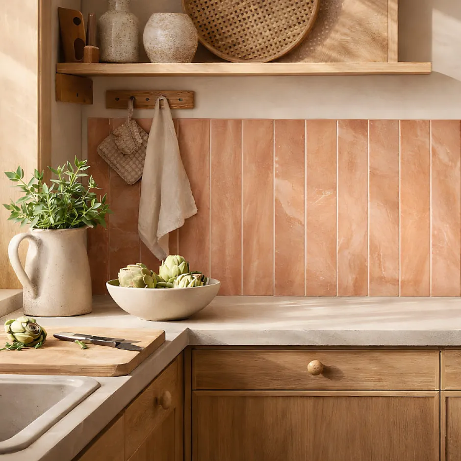 Aelle Carrelage carrelage sol / mur effet marbre terracotto 7,5x60 cm - MARMONIS COTTO