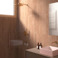 Aelle Carrelage carrelage sol / mur effet marbre terracotto 7,5x60 cm - MARMONIS COTTO