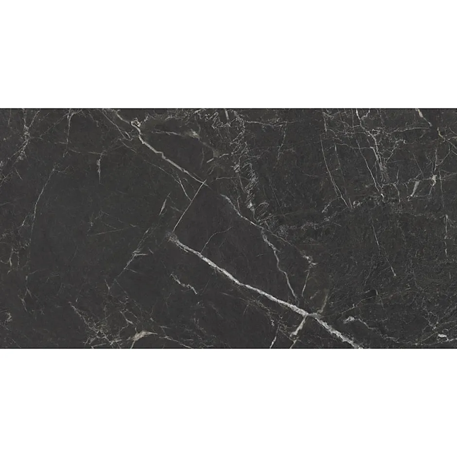 Aelle Carrelage Carrelage sol / mur effet marbre noir 60x120 cm mate - MYK- ST LAURENT