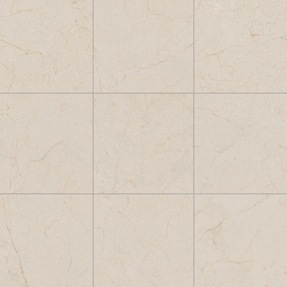 Carrelage sol / mur effet terrazzo beige 80x80 cm CREAM R DUNE-Aelle Carrelage Discount
