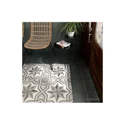 Aelle Carrelage Carrelage sol / mur effet ciment motif gris 20x20 cm ART NOUVEAU