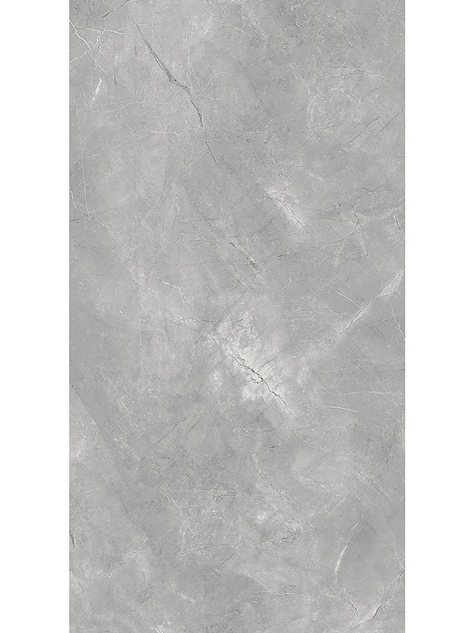 Limcaro Carrelage sol / mur effet marbre gris PULPIS GREY l.60 x L.120 cm Brillant