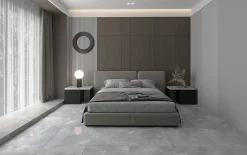 Limcaro Carrelage sol / mur effet marbre gris PULPIS GREY l.60 x L.120 cm Brillant