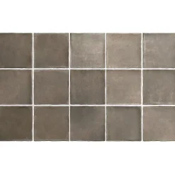 carrelage sol / mur effet zellige bejmat marron 10x10 cm mate ARGILE CACAO 10x10 cm-Aelle Carrelage