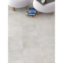 Aelle Carrelage Carrelage sol / mur effet béton 30x30 cm RIBADEO BLANCO