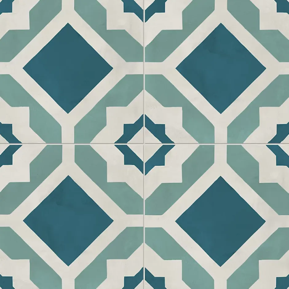 Aelle Carrelage Carrelage sol / mur effet ciment vieilli 20x20 cm TERRA ART GEOMETRIA O.C