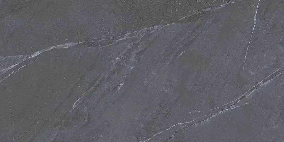 Carrelage sol / mur effet marbre gris LAGOM ANTHRACITE l.60 x L.120 cm Mat-Limcaro