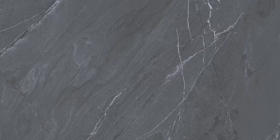 Carrelage sol / mur effet marbre gris LAGOM ANTHRACITE l.60 x L.120 cm Mat-Limcaro