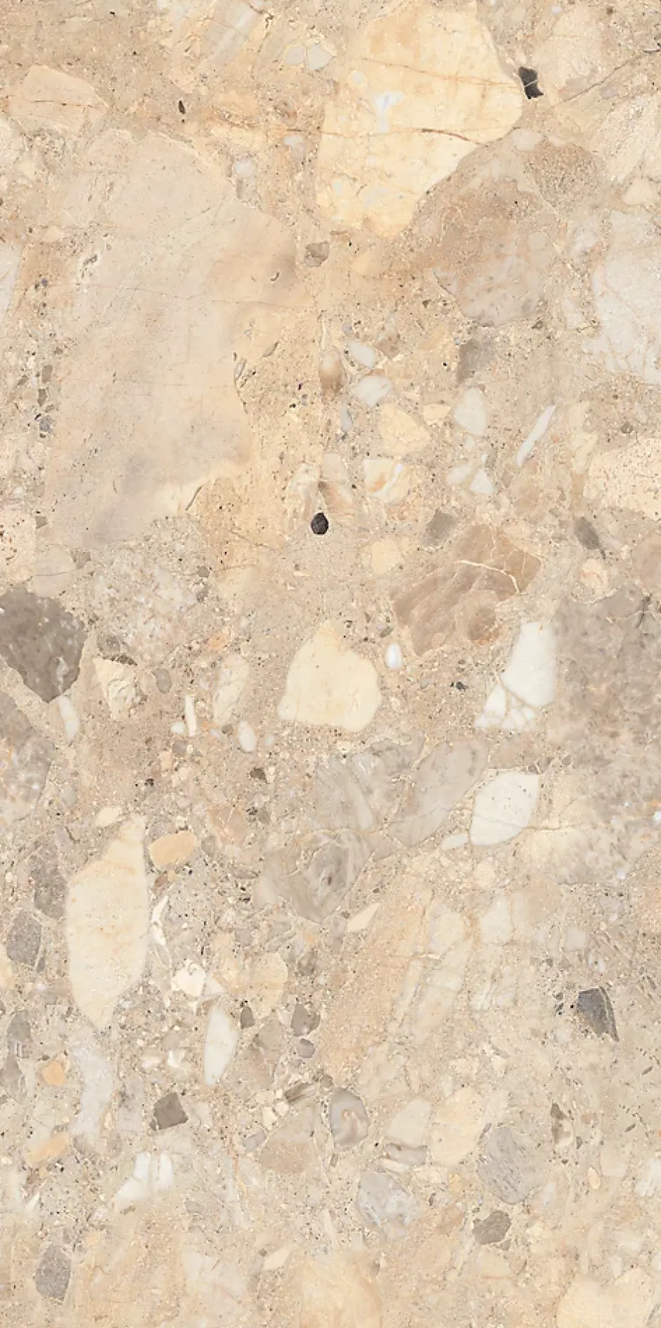 Limcaro Carrelage sol / mur effet marbre beige BRIZEIT BEIGE l.60 x L.120 cm Brillant