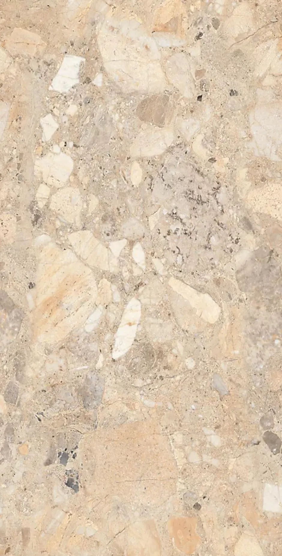 Limcaro Carrelage sol / mur effet marbre beige BRIZEIT BEIGE l.60 x L.120 cm Brillant