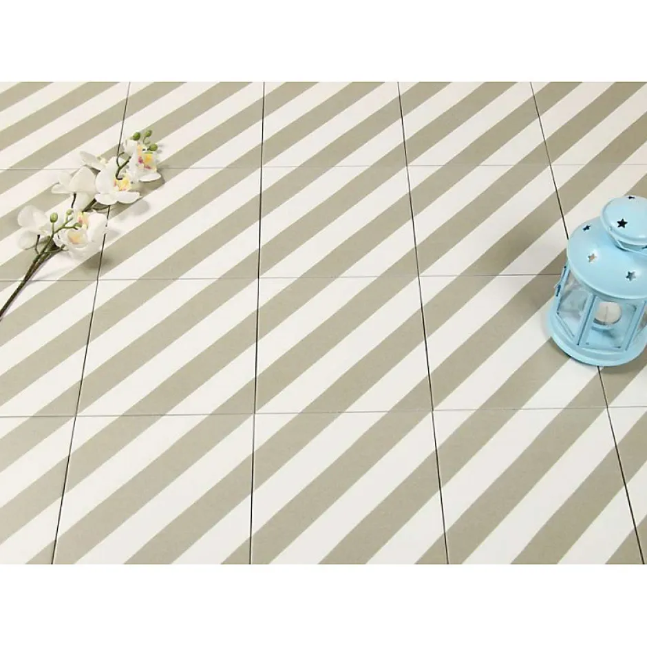 Carrelage sol / mur effet ciment vert 20x20 cm MAORI GOROKA MUSGO-Aelle Carrelage New