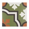 Carrelage sol / mur effet ciment à motif 20x20 cm RIVOLI - MONACO VERDE-Aelle Carrelage Online