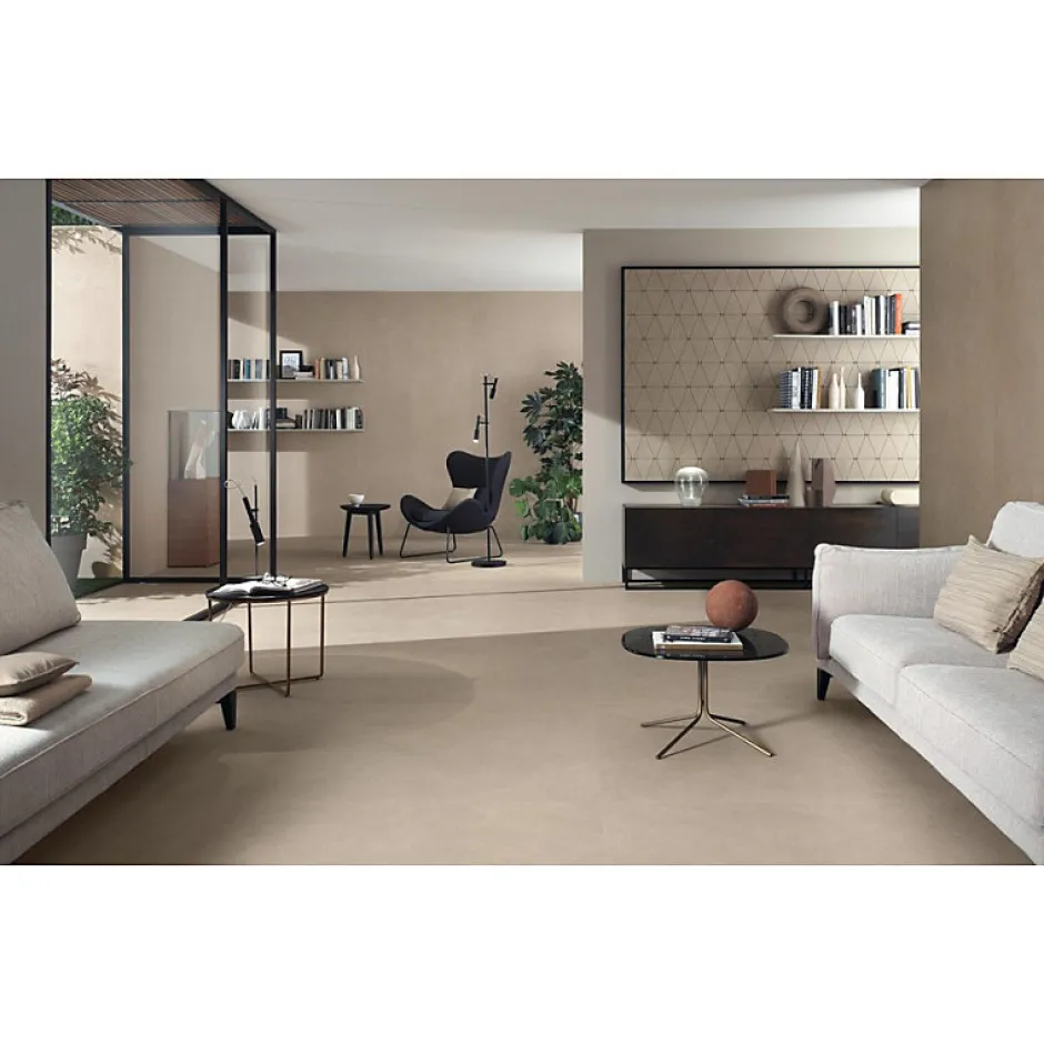 Aelle Carrelage Carrelage sol / mur effet béton ciré naturel 60x60 cm Boost natural ASH