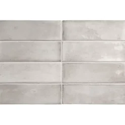 Aelle Carrelage Carrelage sol / mur effet zellige bejmat marocain 5X15 cm gris brillant 5X15 cm COCO AMBER GREY WALL